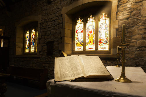 Bible in church