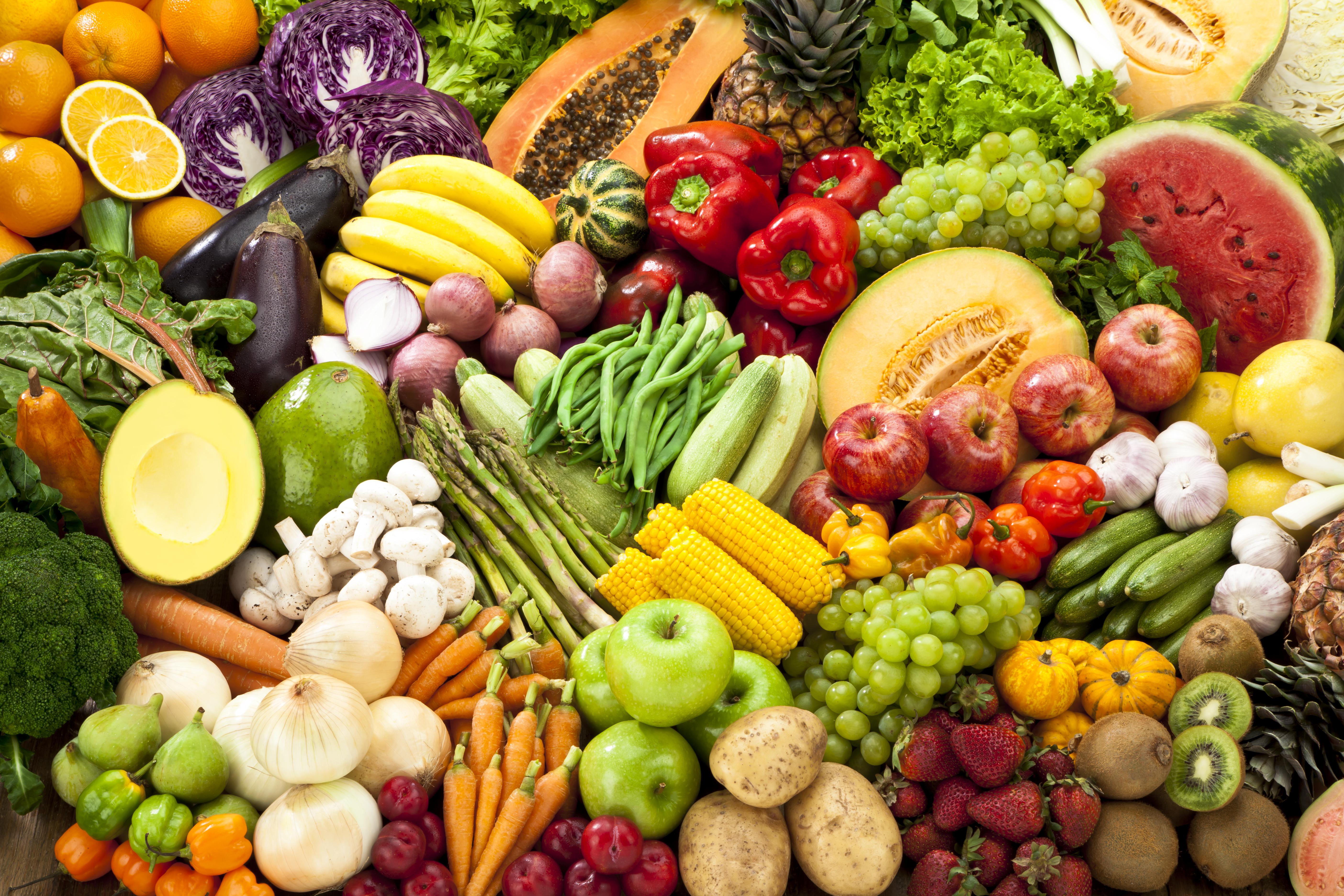 Fruits And Vegetables Background