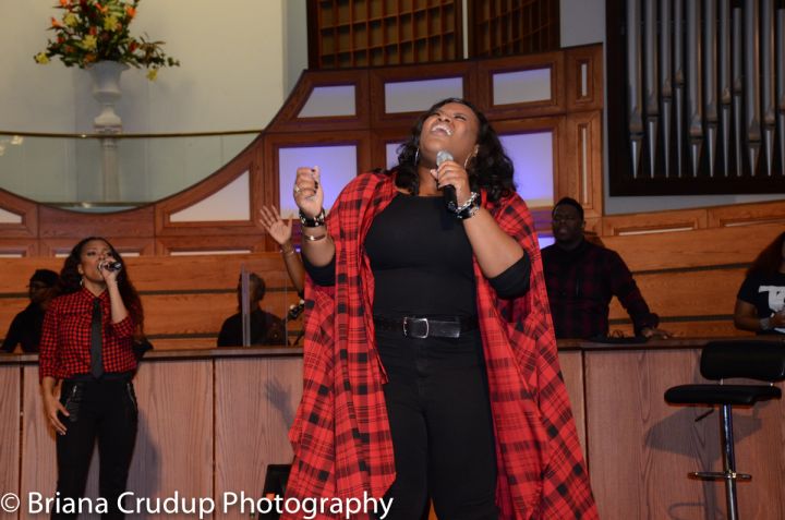 Tasha Cobbs, Kierra Sheard & Bishop William Murphy at ONE PLACE LIVE Tour ATL!