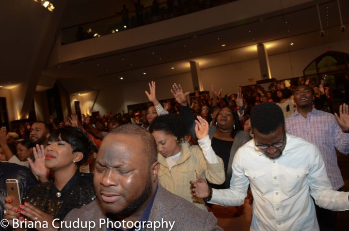 Tasha Cobbs, Kierra Sheard & Bishop William Murphy at ONE PLACE LIVE Tour ATL!