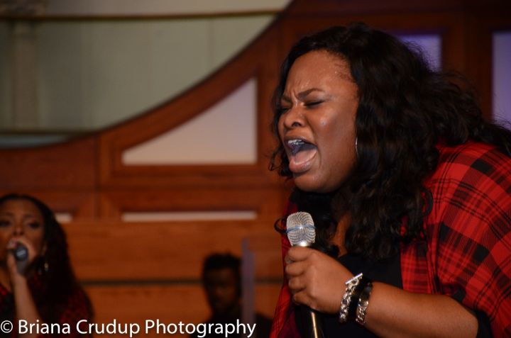 Tasha Cobbs, Kierra Sheard & Bishop William Murphy at ONE PLACE LIVE Tour ATL!