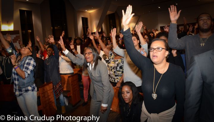 Tasha Cobbs, Kierra Sheard & Bishop William Murphy at ONE PLACE LIVE Tour ATL!