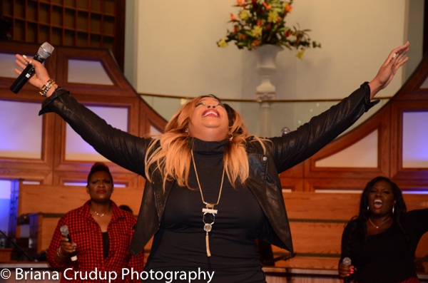 Tasha Cobbs, Kierra Sheard & Bishop William Murphy at ONE PLACE LIVE Tour ATL!