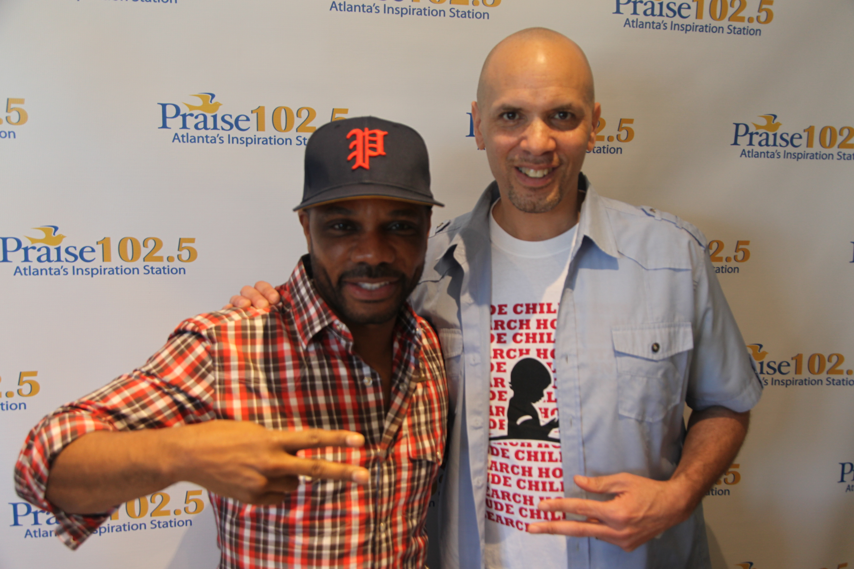 Krik Franklin & Derek Harper (Praise 1025 Program Director)