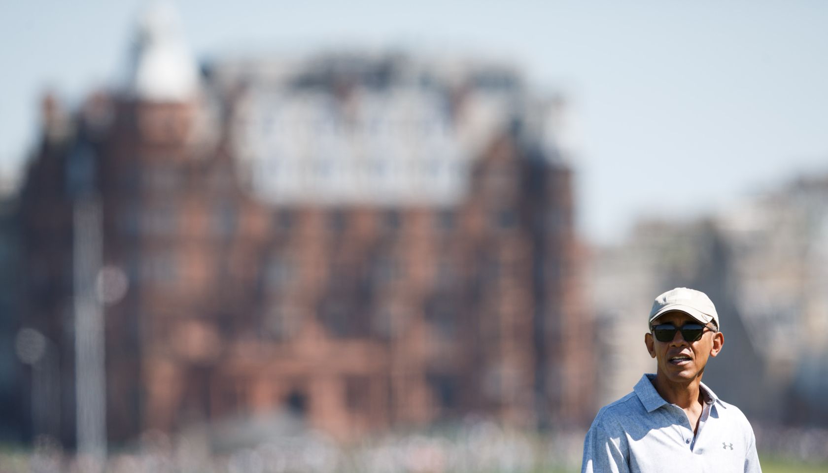 Former President Obama Plays Golf in St Andrews