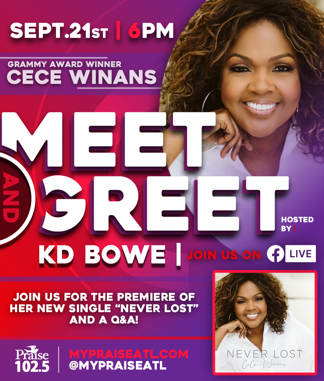 CeCe Winans meet and great